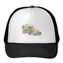 funky hemelen vectorontwerp trucker petten