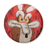 Fureur de rouge de coyote du Wile E magnets