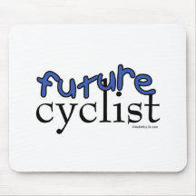 Futur cycliste - bleu tapis de souris