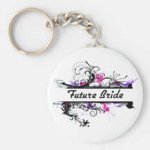 Future jeune mariée porte-clé