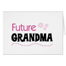 Futurs T-shirts et cadeaux de grand-maman Carte De Vœux