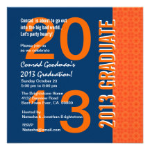 G441 bleu et orange de 2013 ou toutes obtentions d carton d'invitation
