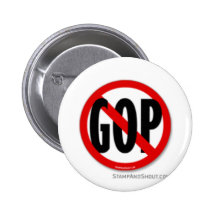 G.O.P.  De Schuine streep van de cirkel Button