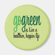 Ga Groene Levende Gelukkiger Koelkast Magneetjes