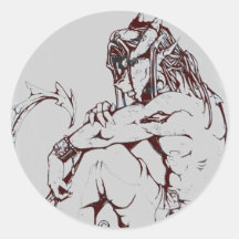 Ga zonder me ronde stickers
