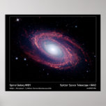 Galaxie en spirale M81 - télescope spatial de Spit Posters