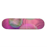 Galaxie fuchsia et violette de l'écoulement intéri plateau de skate