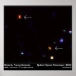 Galaxies éloignées et jeunes - télescope spatial d posters