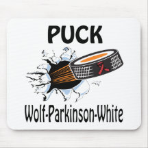 Galet les causes Mousepad Loup-Parkinson-Blanc Tapis De Souris
