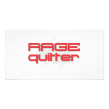 Gamer de renonceur de rage cartes de vœux avec photo