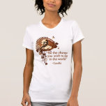 Gandhi génial - soyez le changement… t-shirt