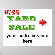 garage sale teken plaat
