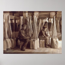 Garçons emballant Brooms, 1908 Posters