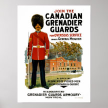 Gardes canadiennes de grenadier posters