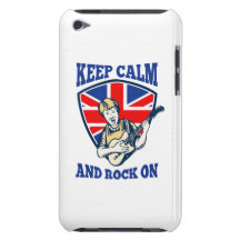 Gardez la roche calme sur la guitare britannique d coques iPod touch 