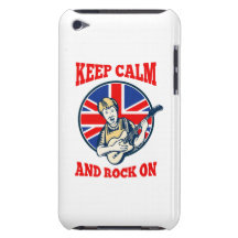 Gardez la roche calme sur la guitare britannique d coque Case-Mate iPod touch