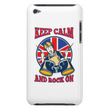 Gardez la roche calme sur les tambours britannique coques barely there iPod