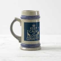 Gardez le calme et aimez les girafes - toutes les  tasses