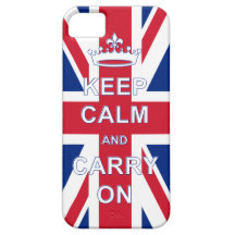 Gardez le calme et continuez avec Union Jack Coques Case-Mate iPhone 5