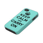 gardez le calme et continuez l'original étuis tough iphone 4