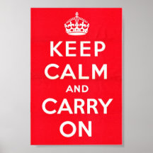 Gardez le calme et continuez posters