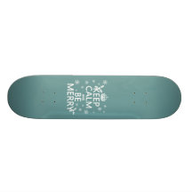 Gardez le calme et soyez joyeux - toutes les coule skateboards customisés