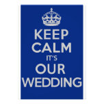 GARDEZ LE CALME que c'est NOTRE MARIAGE Faire-part