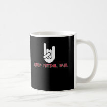 Gardez le noir en métal tasses