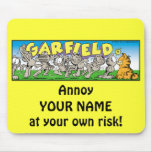 Garfield Logobox ergert me Mousepad Muis Matten