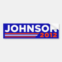 Gary Johnson 2012 Bumperstickers
