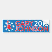 Gary Johnson 2012 Bumperstickers