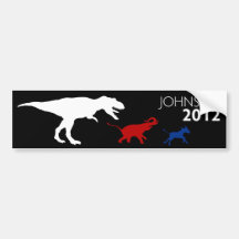 Gary Johnson 2012 de Zwarte van de Sticker van de  Bumperstickers