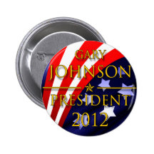 Gary Johnson 2012 Presidentiële Knoop Speld Buttons