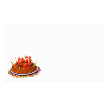 gâteau d'anniversaire cartes de visite personnelles
