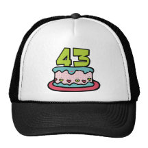 Gâteau d'anniversaire de 43 ans casquettes de camionneur