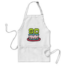 Gâteau d'anniversaire de 80 ans tabliers