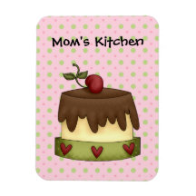 Gâteau de chocolat de cuisine de mamans (ajoutez v magnets souples