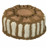 Gâteau de gâteau de café de chocolat photo sculpture