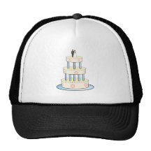 Gâteau de mariage casquette de camionneur