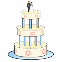 Gâteau de mariage photo sculptures