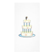 Gâteau de mariage photocarte customisée