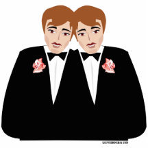 Gâteau Topper de mariage homosexuel Photo En Relief