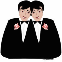 Gâteau Topper de mariage homosexuel Photo En Découpe