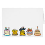 Gâteaux de joyeux anniversaire cartes