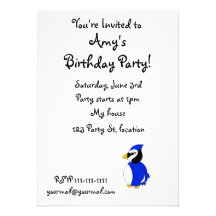 Geai bleu mignon carton d'invitation
