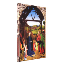 Geboorte van Christus door Petrus Christus Canvas Prints