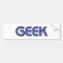 Geek Bumpersticker