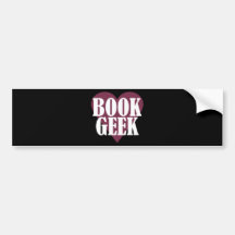 Geek de livre autocollant pour voiture