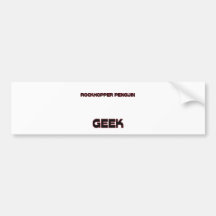 Geek de pingouin de Rockhopper Autocollant Pour Voiture