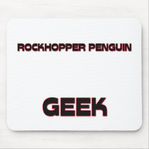 Geek de pingouin de Rockhopper Tapis De Souris